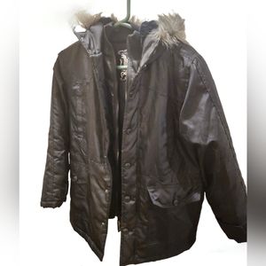 Pelle Pelle Coat, Boys, Black, Size M 10/12